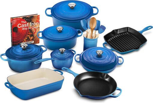 Conjunto 20 Panelas Le Creuset de Ferro Fundido - Azul