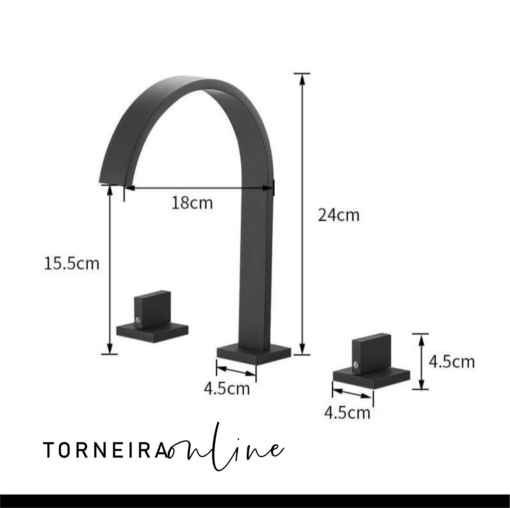 Torneira Banheiro Misturador Gold - Image 6